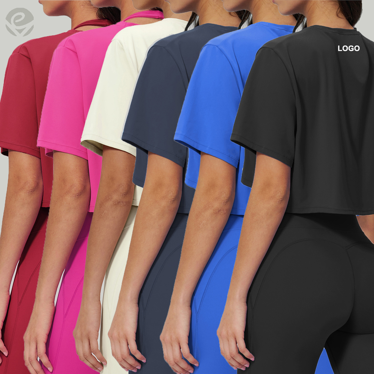 Wholesale Women Sports Yoga T-Shirt Quick-Dry Loose Fit Short Sleeve Sports Top Gym Fitness Wear Workout Clothing Women Tops
