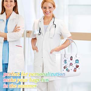 <b>Nurse</b> Charms for Bogg <b>Bags</b> <b>Nurse</b> Accessories for Women's Simply Southern Beach Totes Decoration Insert Accessory for Beach <b>Bag</b> - Product Image 5