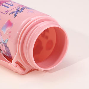 Custom Plastic Water <b>Cups</b> Kids Cartoon Girl Group KPOP Demon Hunters <b>Reusable</b> Plastic Water Bottles <b>with</b> <b>Straws</b> - Product Image 5