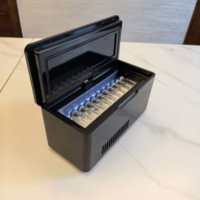 Mini-réfrigérateur portable sans fil pour peptides, 1 flacon de 3 ml, avec affichage de température, pour échantillons, idéal pour le bureau et l'extérieur