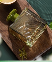 Diffuseur à bâtonnets effet vague d'eau 200 ml, sans fumée, pour aromathérapie domestique, huile essentielle, parfum frais naturel, 2 mois, salon