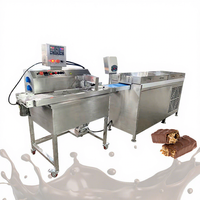 Tunnel de refroidissement des aliments de Table, petite Machine automatique de revêtement de chocolat de Dates de biscuits