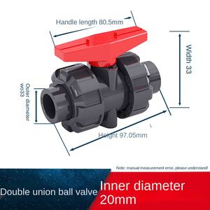 <span class=keywords><strong>PVC</strong></span> Double Union Ball Valve Manuel Haute Température Eau Pneumatique Gaz <span class=keywords><strong>Clapet</strong></span> <span class=keywords><strong>anti</strong></span>-<span class=keywords><strong>retour</strong></span> avec Interrupteur D'arrêt Raccords Joints - Product Image 3