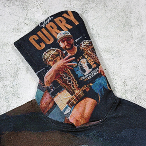 Felpa con Cappuccio in Tessuto Tapisserie all'Ingrosso, Miglior Design Ispirato alle Maglie da <span class=keywords><strong>Basket</strong></span>, Felpa Oversize da Uomo - Product Image 5