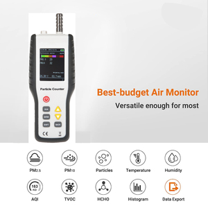 Détecteur de qualité de l'air HTI, équipement de surveillance, compteur de poussière, capteur de pollution PM 2.5 PM10, compteur de particules pour extérieur et intérieur - Product Image 2