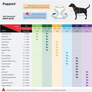 Tali Kekang Anjing Lembut Authentic Puppia Terbuat dari 100% Poliester Sabuk Dada Yang Dapat Disesuaikan dengan Gesper Plastik dan Gesper Pelepas Cepat - Product Image 3