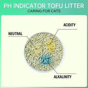 Großhandel Natürliche Staubfreie Tofu-Katzenstreu Schnell Klumpend Pflanzlich Spülbar PH-Gesundheitsindikator Tofu-Katzenstreu - Product Image 3