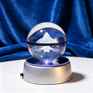 Venta al por Mayor de Esferas de Cristal K9 Pulido de Alta Calidad de 50 mm y 80 mm, Esfera de Jirachi Personalizada con Grabado Láser 3D, Regalo para Niños - Product Image 1