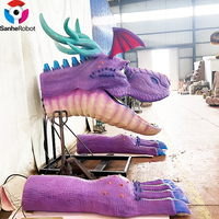 Statues de dragons animatroniques réalistes en gros, personnalisées pour les parcs à thème, les musées, les centres commerciaux, les parcs d'aventure en plein air, les attractions
