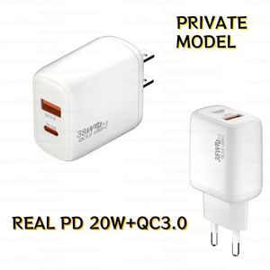 อะแดปเตอร์ชาร์จไฟแบบติดผนัง รุ่นใหม่ ปี 2025 สำหรับ EU US UK ชนิด Type C กำลังไฟ 38W USB QC3.0 พร้อมหัวชาร์จ PD 20W สำหรับ iPhone 15 16 Pro Max Plus - Product Image 2