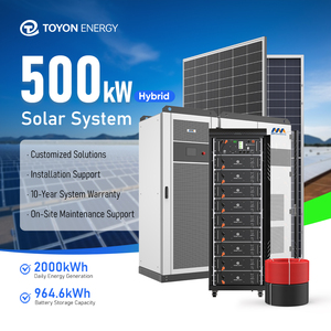 Toyon 500KW Commercial Hybrid Solar <b>Energy</b> <b>Storage</b> <b>System</b> with High Voltage 314AH Rack Mount Lithium Ion Battery - Product Image 1