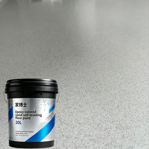 Revêtement liquide autolissant imperméable en époxy résistant à la pression avec sable coloré, application au pinceau et finition brillante pour - Product Image 1