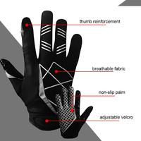 Gants de sport multi-usages en tissu, respirants, avec paume antidérapante, légers, avec sangle de poignet réglable, pour le sport