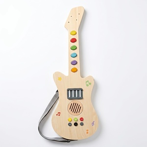 <span class=keywords><strong>Jouet</strong></span> <span class=keywords><strong>Guitare</strong></span> <span class=keywords><strong>en</strong></span> <span class=keywords><strong>Bois</strong></span> Lumineux LED pour Enfants, Instrument de Musique Éducatif Créatif pour l'Apprentissage Précoce, Produit de Marque - Product Image 2