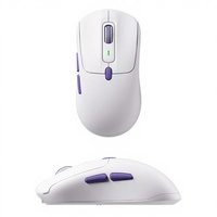 Ratón Inalámbrico para Juegos Akko Pulse 01, Ergonómico y Ligero (69g), Sensor Óptico PAW 3950 de Doble Lector a 8kHz, 8 DPI Ajustables, 7 Modos