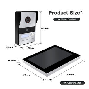 Produits pour la maison intelligente Interphone vidéo IP 7 "avec visiophone Écran tactile de 10 pouces Tuya Smart App <span class=keywords><strong>SmartLife</strong></span> - Product Image 4