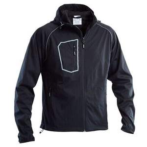 VESTE SOFTSHELL avec CAPUCHE 'FISTEN' NOIR XXL (60-62) Outil de tournage de taille - Product Image 2