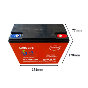 แบตเตอรี่ตะกั่วกรด Shangwei 12V 24Ah รุ่น 6-DMF-24 สำหรับยานยนต์ไฟฟ้า แบบ VRLA - Product Image 2