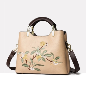 Sac à main pour femme <span class=keywords><strong>en</strong></span> cuir PU <span class=keywords><strong>de</strong></span> qualité supérieure, moderne, naturel, tendance, vente <span class=keywords><strong>en</strong></span> gros, nouvelle arrivée, broderie florale, imperméable - Product Image 1