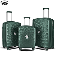 Nouvelle valise d'affaires de mode de luxe 3 pièces incassables sacs à roulettes d'embarquement logo personnalisé PP Design Spinner cabine unisexe de luxe