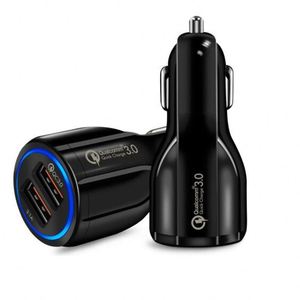 เครื่องชาร์จในรถแบบเร็ว2พอร์ต USB 30W Qualcomm ชาร์จเร็ว QC 3.0ชาร์จในรถยนต์สำหรับสมาร์ทโฟน - Product Image 2