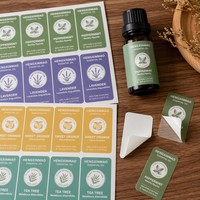 Etiquetas Adhesivas Personalizadas para Botellas de Cosméticos, Impresión Impermeable, Etiquetas Esmeriladas para Envases de Aceites Esenciales, Etiquetas Adhesivas para Frascos de Productos para el Cuidado de la Piel