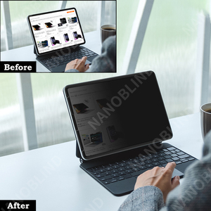 Nanoblock Bộ lọc riêng tư 4 chiều cho iPad Pro 12.9 inch 2018 2022 có thể tháo rời chống ánh sáng xanh & chói 2.5D thú cưng bộ lọc gián điệp riêng - Product Image 4