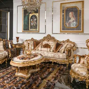 Turkish Style Living Room Sofas Royal Sofa Set Luxury Living Room Furniture Wooden Hard Carved Sofa