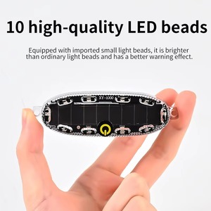 Feu de signalisation clignotant à capteur solaire LED pour voiture, SUV, véhicule tout-terrain, moto, camion - Product Image 2