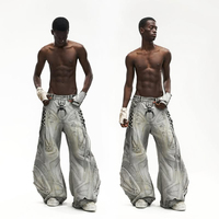 Pour DIZNEW 2025 Jeans Vintage haut de gamme pour hommes Design exclusif personnalisé Ventes directes d'usine Qualité garantie Impression Unique