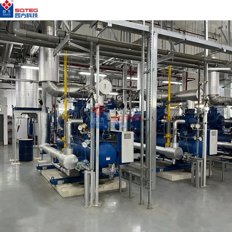 Sistema de unidad de refrigeración compacta de almacenamiento en frío de amoníaco CO2 de alta calidad