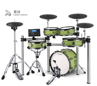 NUX Mesh Ensemble de batterie électronique numérique MX516 de haute qualité avec écran LCD rétroéclairé 64 voix