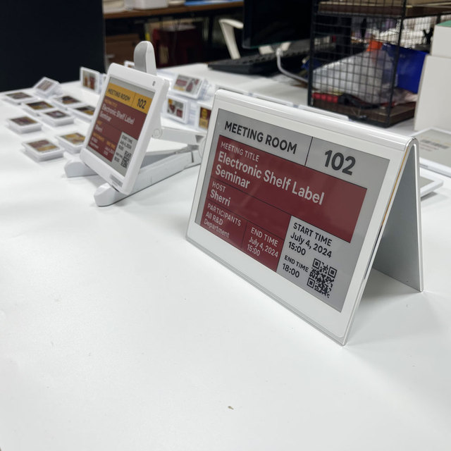 Original Manufacturer E-Paper Ble E-Ink Double Sided Screen Conference Epd Table Card Clearer Visual Display For Eas Systems