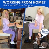 Repose-pieds ergonomique pour sous le bureau au travail, repose-pieds en mousse à mémoire de forme avec poche de pieds chaude et confortable, repose-pieds de pédicure à 3 hauteurs