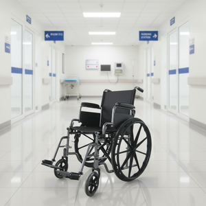 特価販売 手動OEM折りたたみ式高品質車椅子 寄付用 - Product Image 1