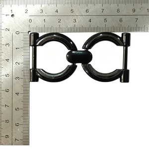 Hebilla de metal plateado de aleación de hierro y zinc con diseño de mordaza de caballo para decoración de mocasines y bolsos de hombre - Product Image 3