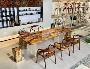 Tavolo in <span class=keywords><strong>Legno</strong></span> <span class=keywords><strong>Massello</strong></span> Personalizzato dal Design Elegante <span class=keywords><strong>per</strong></span> Arredamento Casa e Ufficio, Stile Moderno <span class=keywords><strong>per</strong></span> Appartamenti - Product Image 5
