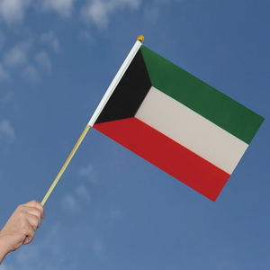 Drapeau koweïtien bon marché et durable 14X21CM drapeau de célébration de <span class=keywords><strong>vacances</strong></span> événement drapeau à thème patriotique - Product Image 4