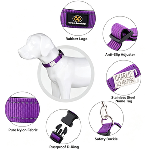 Personalized custom collar diving material <b>dog</b> <b>leash</b> Teddy Corgi neck ring large and medium <b>dog</b> neck cover large <b>dog</b> - Product Image 5