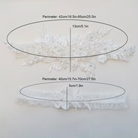 2025 gros dentelle fleurs perle fleur blanche mariée mariage jarretières nuptiale douche fête décoration pour la mode Sexy femmes