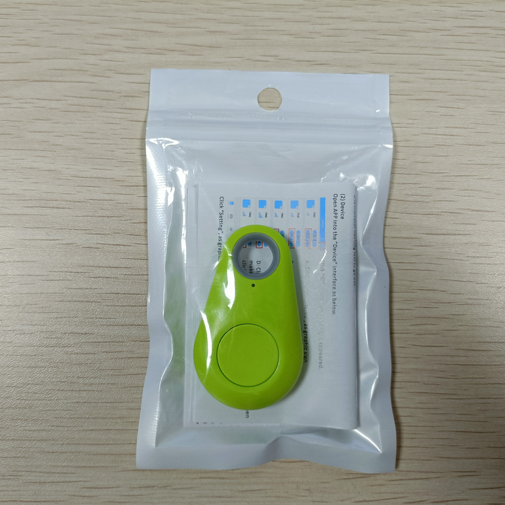 Gocce d'acqua verde perlescente confezione borsa manuale batteria