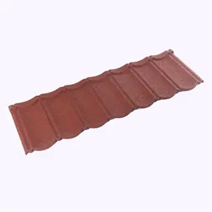 China Dachziegel Dach platte Galvalume Stein farbe beschichtete Metalldach ziegel