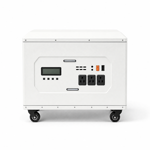 Station d'alimentation portable 5000W 16KWh LiFePO4, générateur solaire, stockage d'énergie de secours domestique, roues de transport, alimentation extérieure - Product Image 5