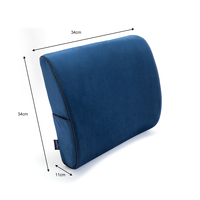 Oreiller de soutien lombaire tricoté pour un soulagement accru du dos pour une chaise de bureau, un avion d'allaitement pour l'hôtel, la lecture et le repos au lit