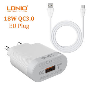 LDNIO A303Q Accesorios para Teléfono 18W <span class=keywords><strong>Cargador</strong></span> Portátil Personalizado <span class=keywords><strong>Cargador</strong></span> Rápido de Celular para <span class=keywords><strong>iPhone</strong></span> y Android - Product Image 3