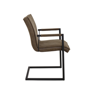 เก้าอี้รับประทานอาหารทำจากหนัง PU พร้อมมือจับ,เก้าอี้รับประทานอาหารที่มีแขนหุ้มเบาะทันสมัยสำหรับร้านอาหารนอร์ดิกเฟอร์นิเจอร์ห้องรับประทานอาหารรุ่นใหม่ปี2022 - Product Image 3