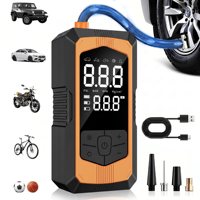 Compresseur d'air portable ABS pour gonflage de pneus, 150 PSI, manomètre numérique, arrêt automatique, gonflage rapide pour