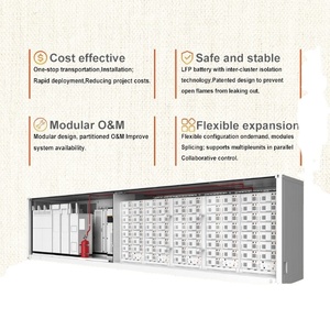 Conteneur BESS 500 kWh 1 MWh 2 MWh avec batterie lithium-ion et système de refroidissement par air pour le stockage d'énergie solaire - Product Image 2