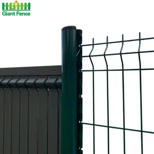 Hot Sale 3D Curved V Mesh Garden Fence Panels Welded Iron Wire with Waterproof PVC & Steel Frame for Outdoor Use Factories Gates