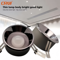 Lampu Downlight LED Tersembunyi 12W 18W Lampu Bulat Terpasang di Langit-langit AC85-265V untuk Pencahayaan Rumah Kantor Hotel Gedung Komersial